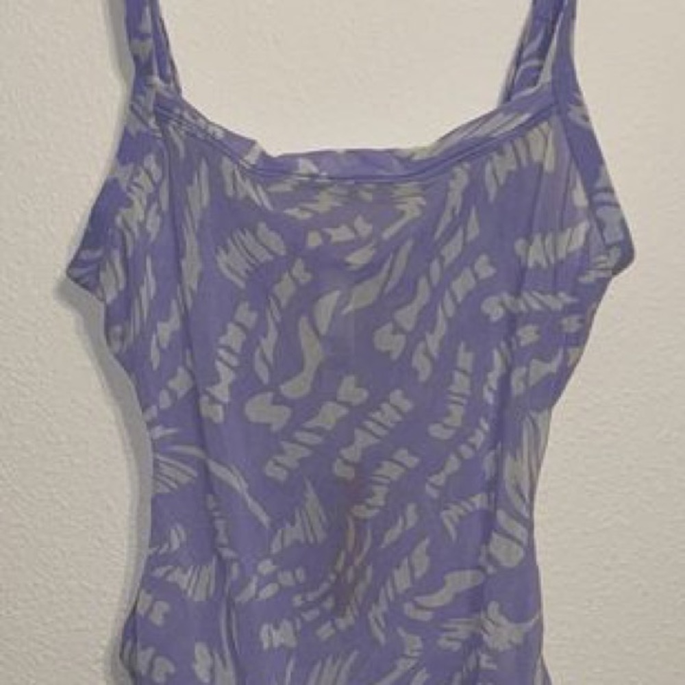 Skims Lilac Swirl Cami Bodysuit